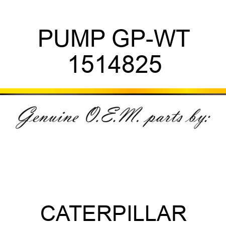 PUMP GP-WT 1514825