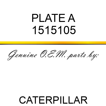 PLATE A 1515105