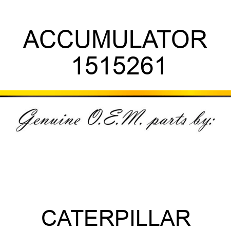 ACCUMULATOR 1515261