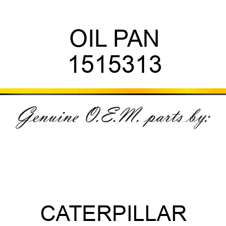 OIL PAN 1515313