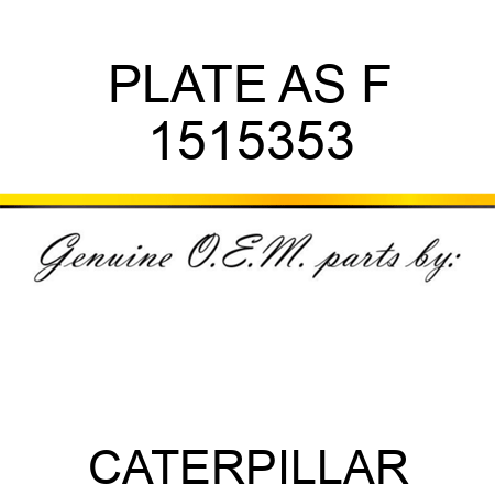 PLATE AS F 1515353