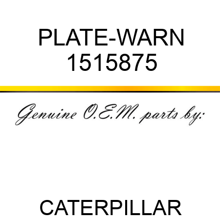 PLATE-WARN 1515875