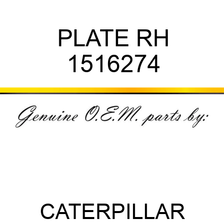 PLATE RH 1516274