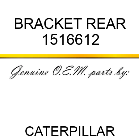 BRACKET REAR 1516612