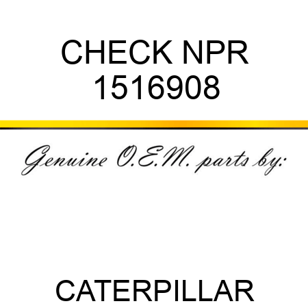 CHECK NPR 1516908