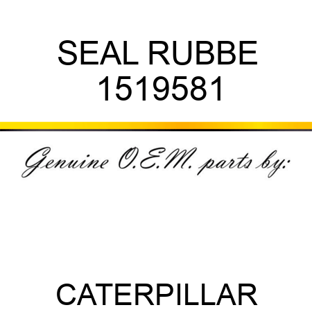 SEAL RUBBE 1519581