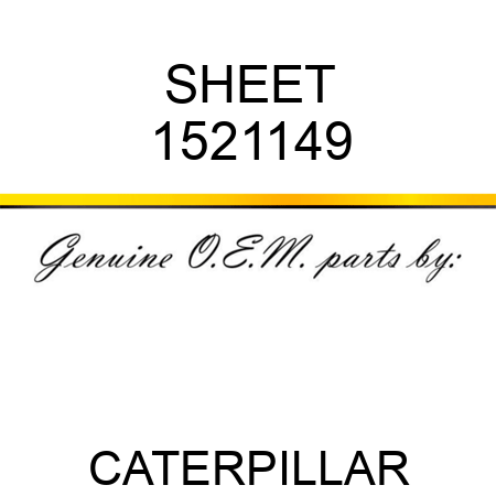 SHEET 1521149
