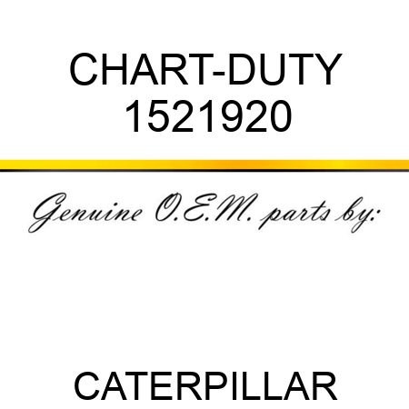 CHART-DUTY 1521920