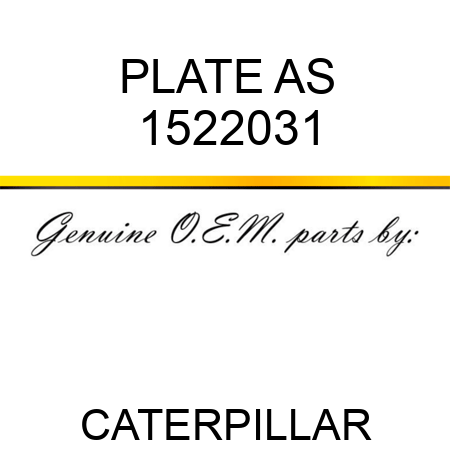 PLATE AS 1522031