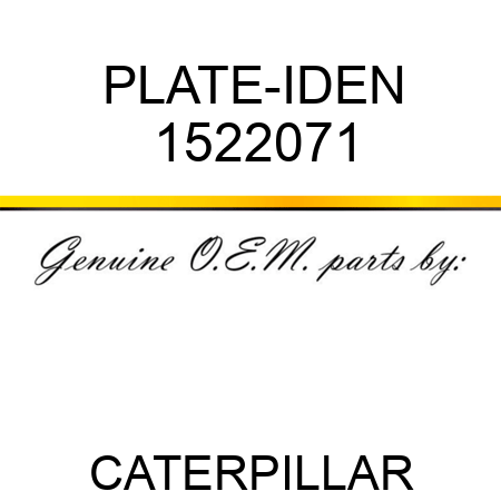 PLATE-IDEN 1522071