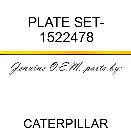 PLATE SET- 1522478