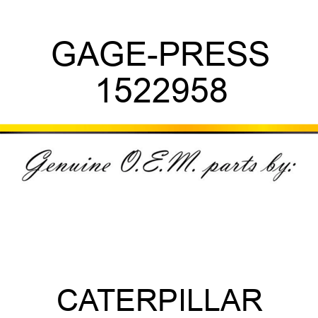 GAGE-PRESS 1522958