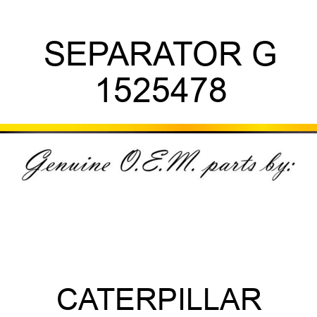 SEPARATOR G 1525478