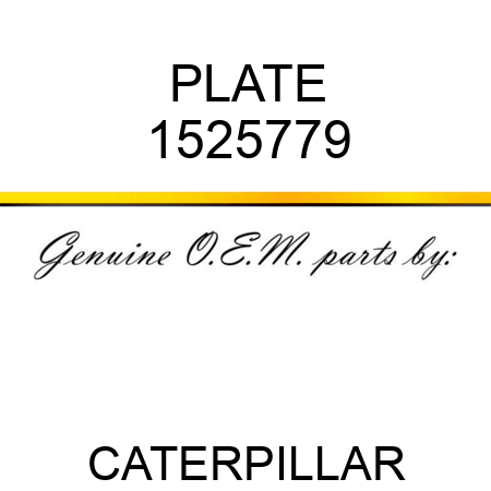 PLATE 1525779