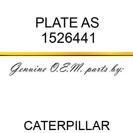 PLATE AS 1526441