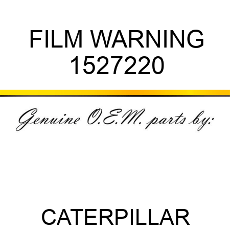 FILM WARNING 1527220