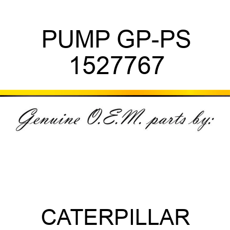 PUMP GP-PS 1527767