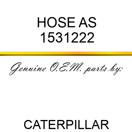 HOSE AS 1531222