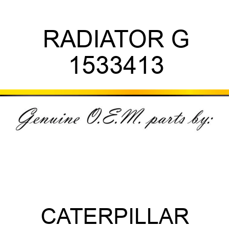 RADIATOR G 1533413