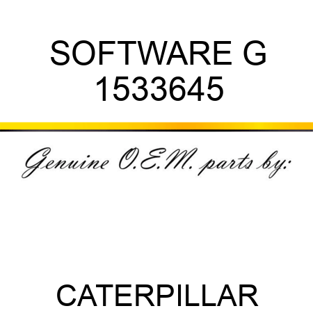 SOFTWARE G 1533645