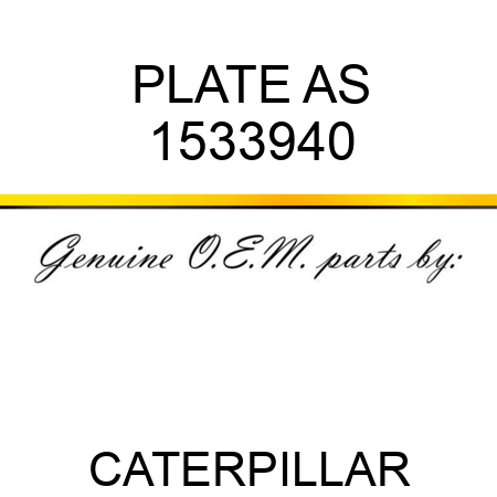 PLATE AS 1533940