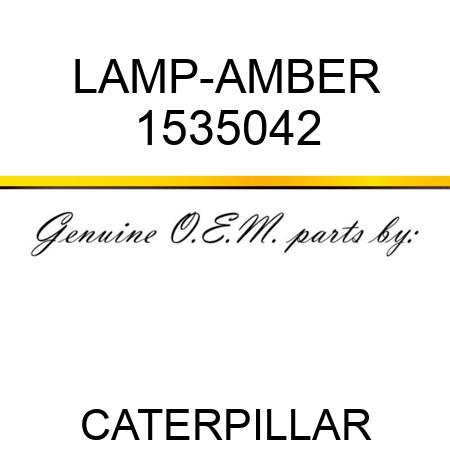 LAMP-AMBER 1535042