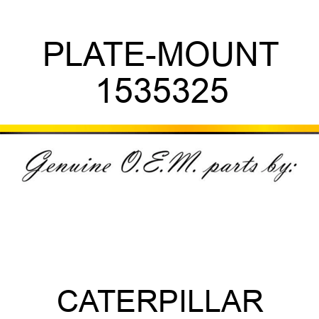 PLATE-MOUNT 1535325