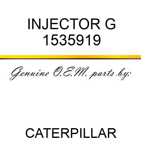 INJECTOR G 1535919