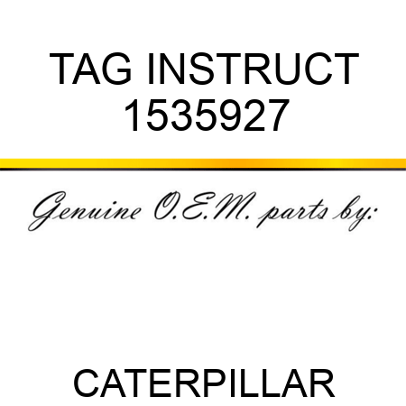 TAG INSTRUCT 1535927