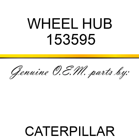 WHEEL HUB 153595