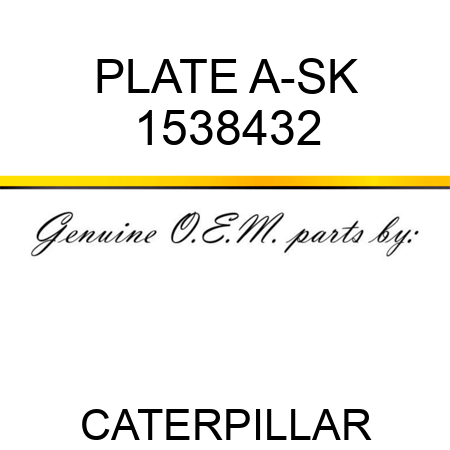 PLATE A-SK 1538432