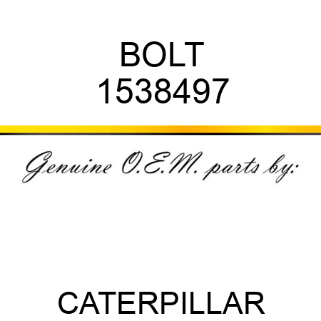 BOLT 1538497