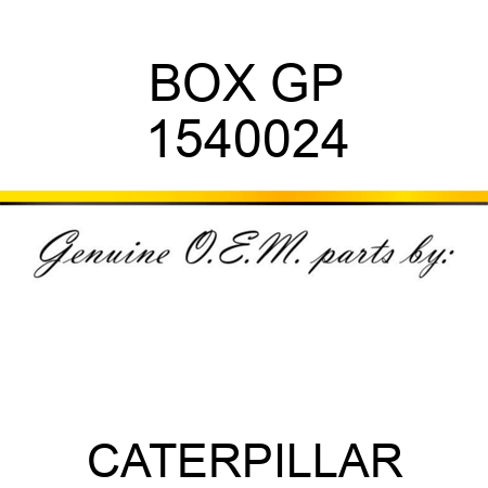 BOX GP 1540024