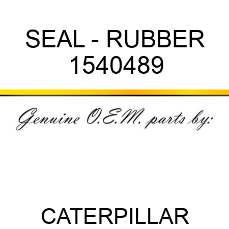 SEAL - RUBBER 1540489