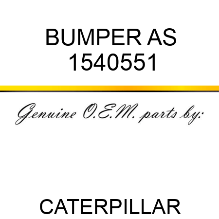 BUMPER AS 1540551