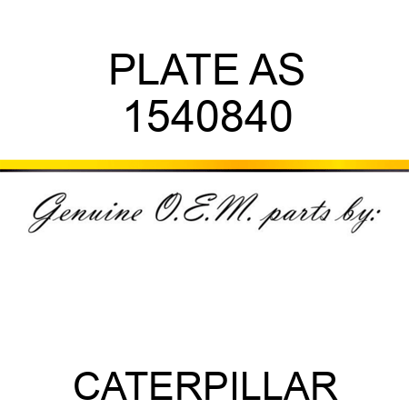 PLATE AS 1540840