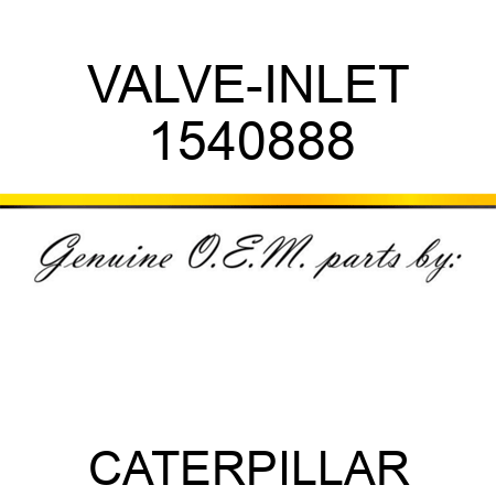 VALVE-INLET 1540888
