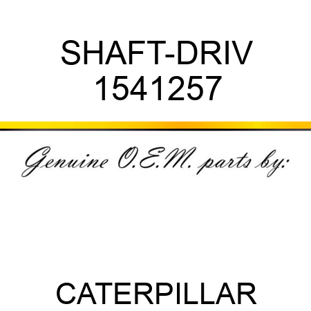 SHAFT-DRIV 1541257