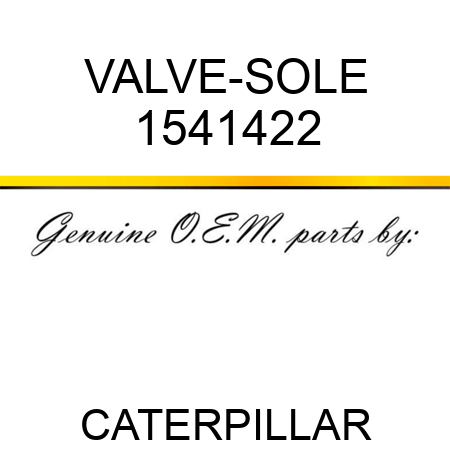 VALVE-SOLE 1541422