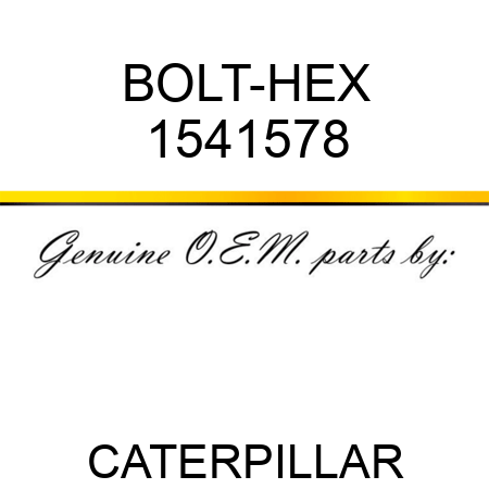 BOLT-HEX 1541578