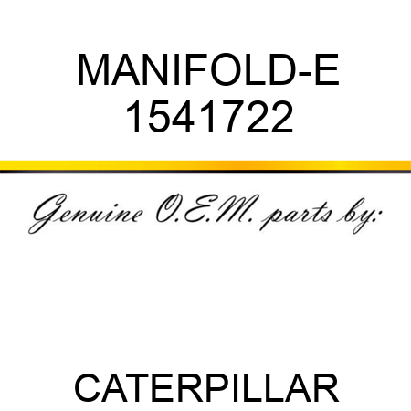 MANIFOLD-E 1541722