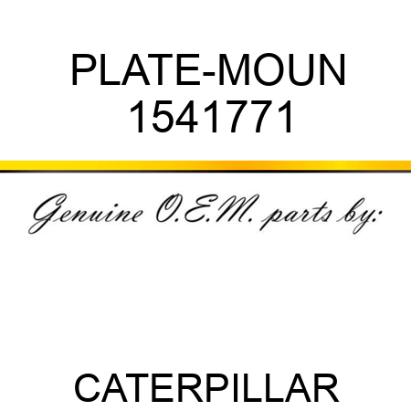 PLATE-MOUN 1541771