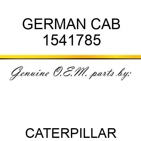 GERMAN CAB 1541785