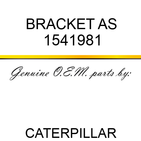 BRACKET AS 1541981