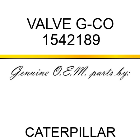 VALVE G-CO 1542189