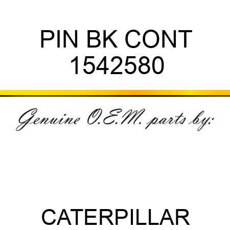 PIN BK CONT 1542580