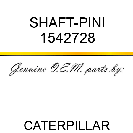 SHAFT-PINI 1542728
