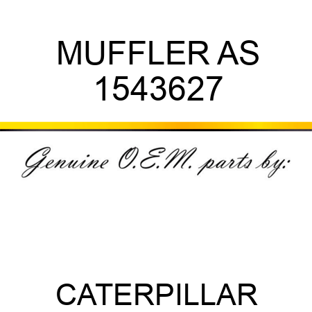 MUFFLER AS 1543627