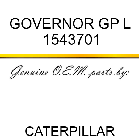 GOVERNOR GP L 1543701