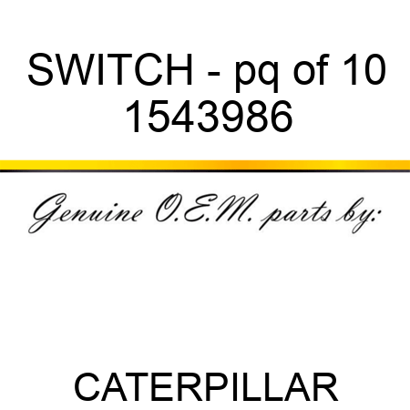 SWITCH - pq of 10 1543986